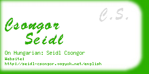 csongor seidl business card